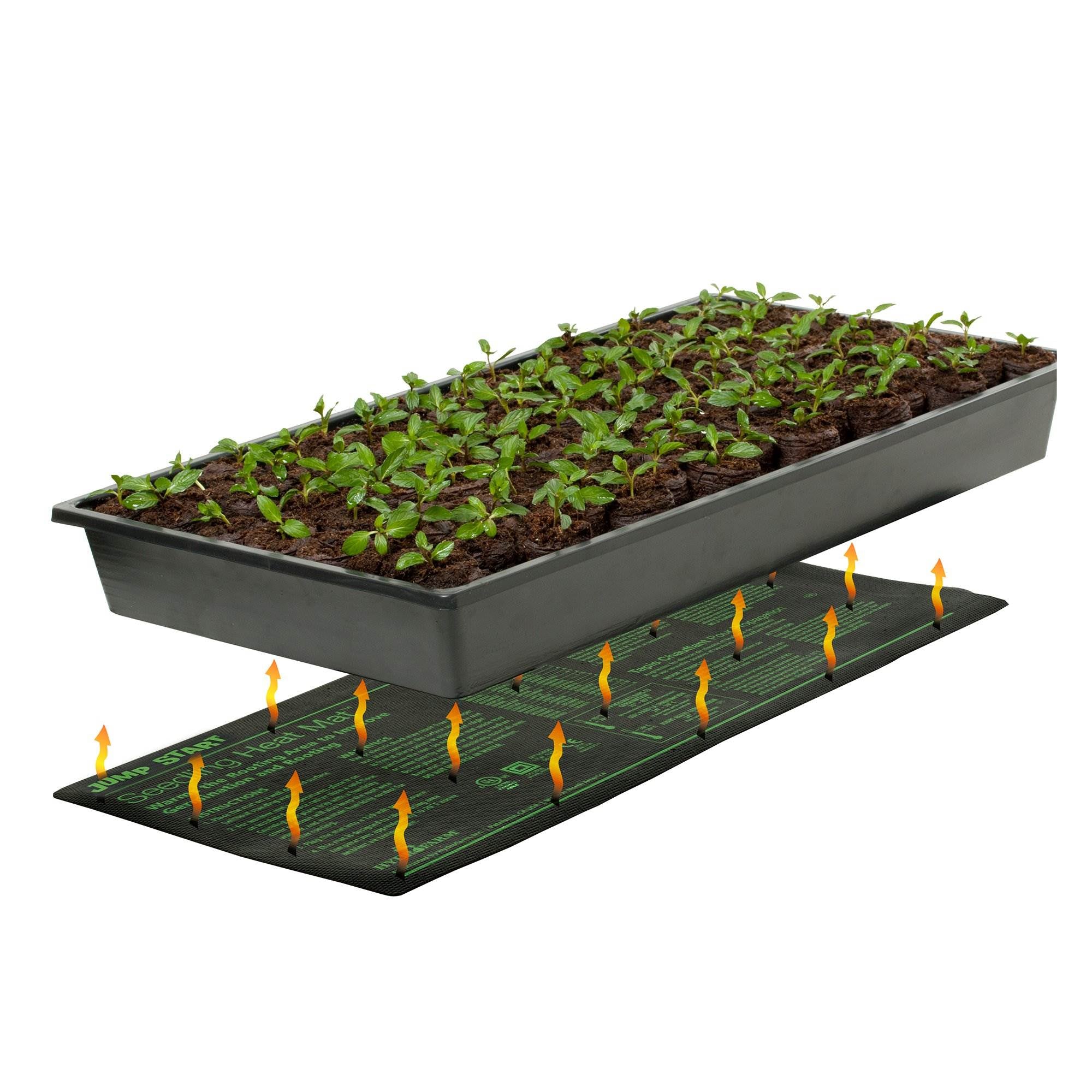 Hydro Farm Jump Start Seedling Heat Mat， 17 Watt 9 x 19.5 inches