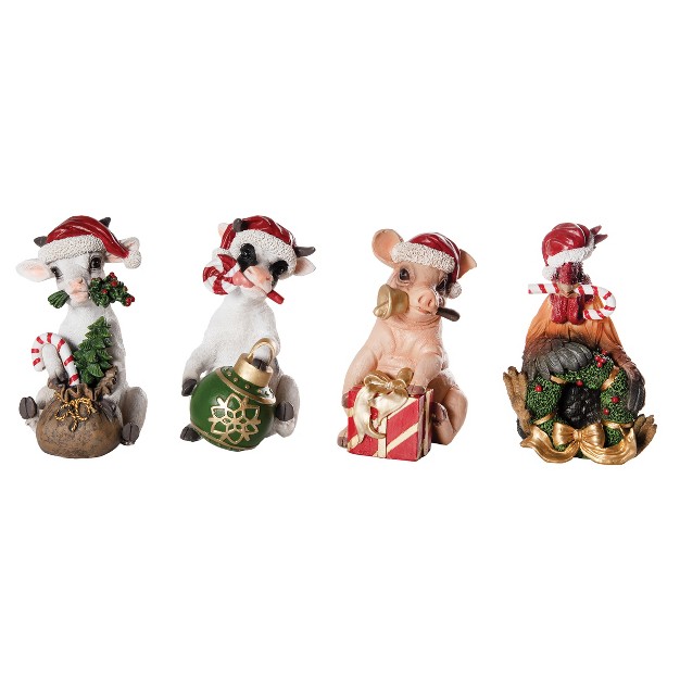 Gallerie Ii Farm Animal Figurine Set Of 4