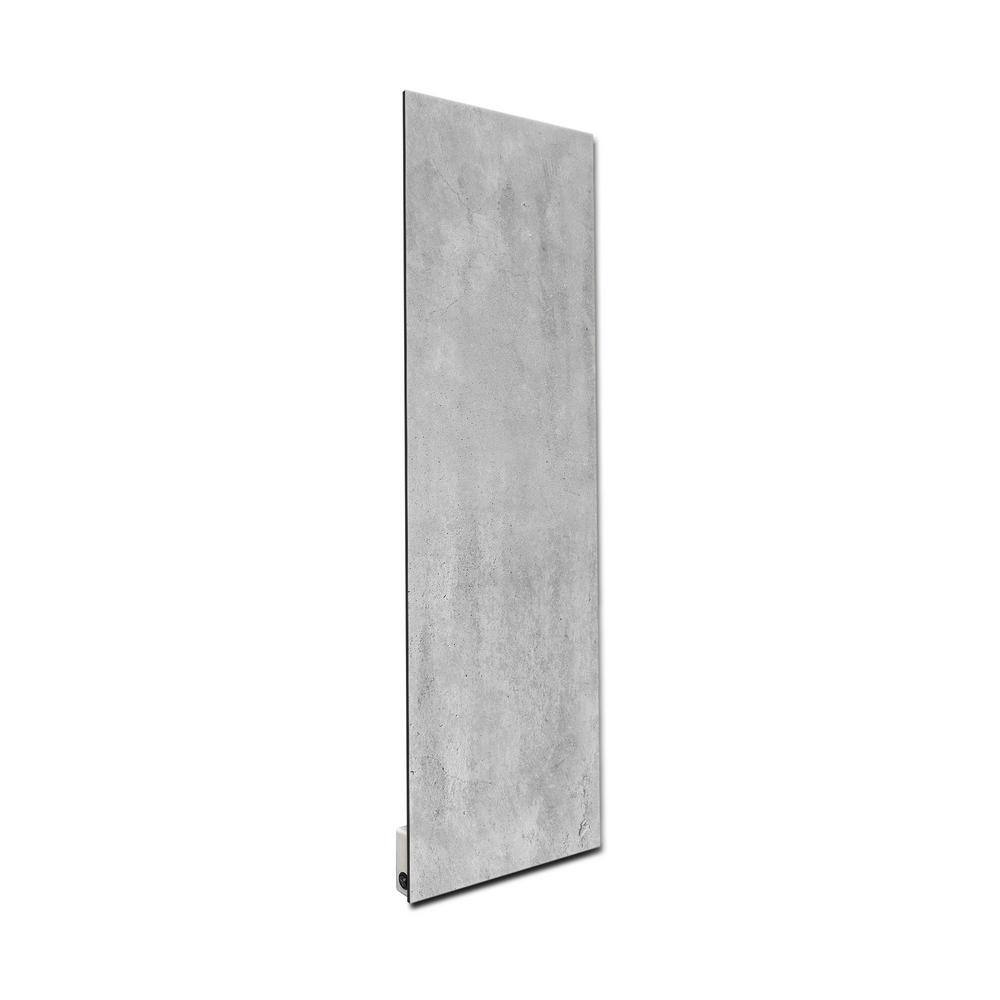 Heat Storm Glass Heater 500-Watt Radiant Wall Hanging Decorative Glass Heat Panel -Frozen Concrete HS-1648-V92