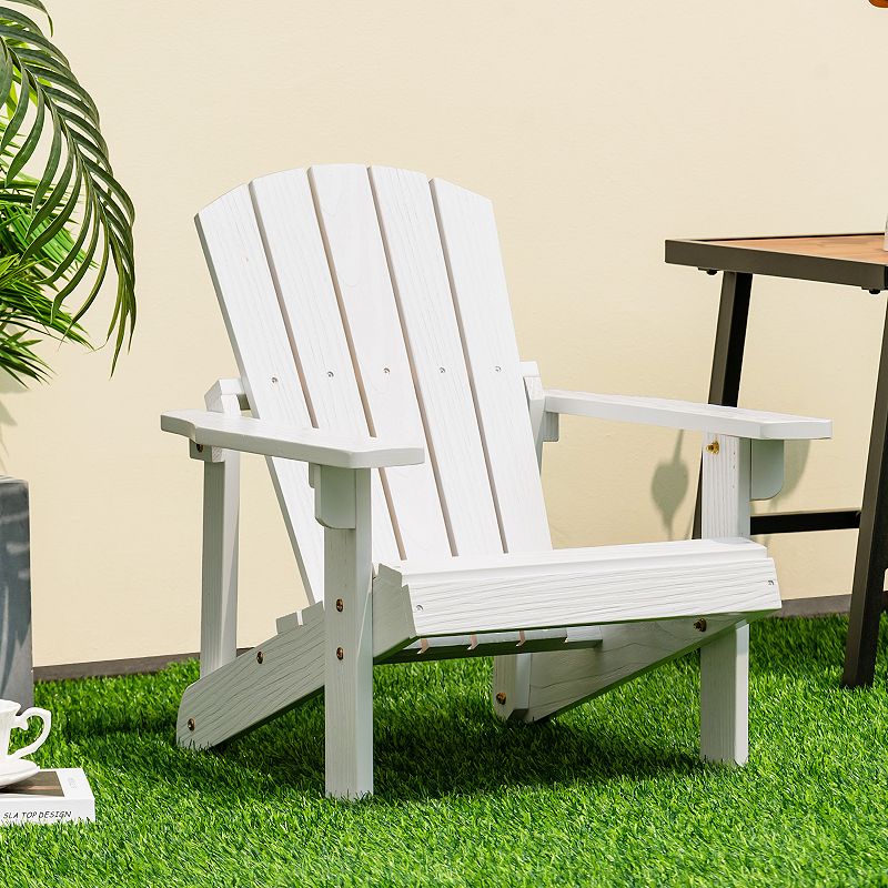 Kid's Adirondack Chair with High Backrest and Arm Rest