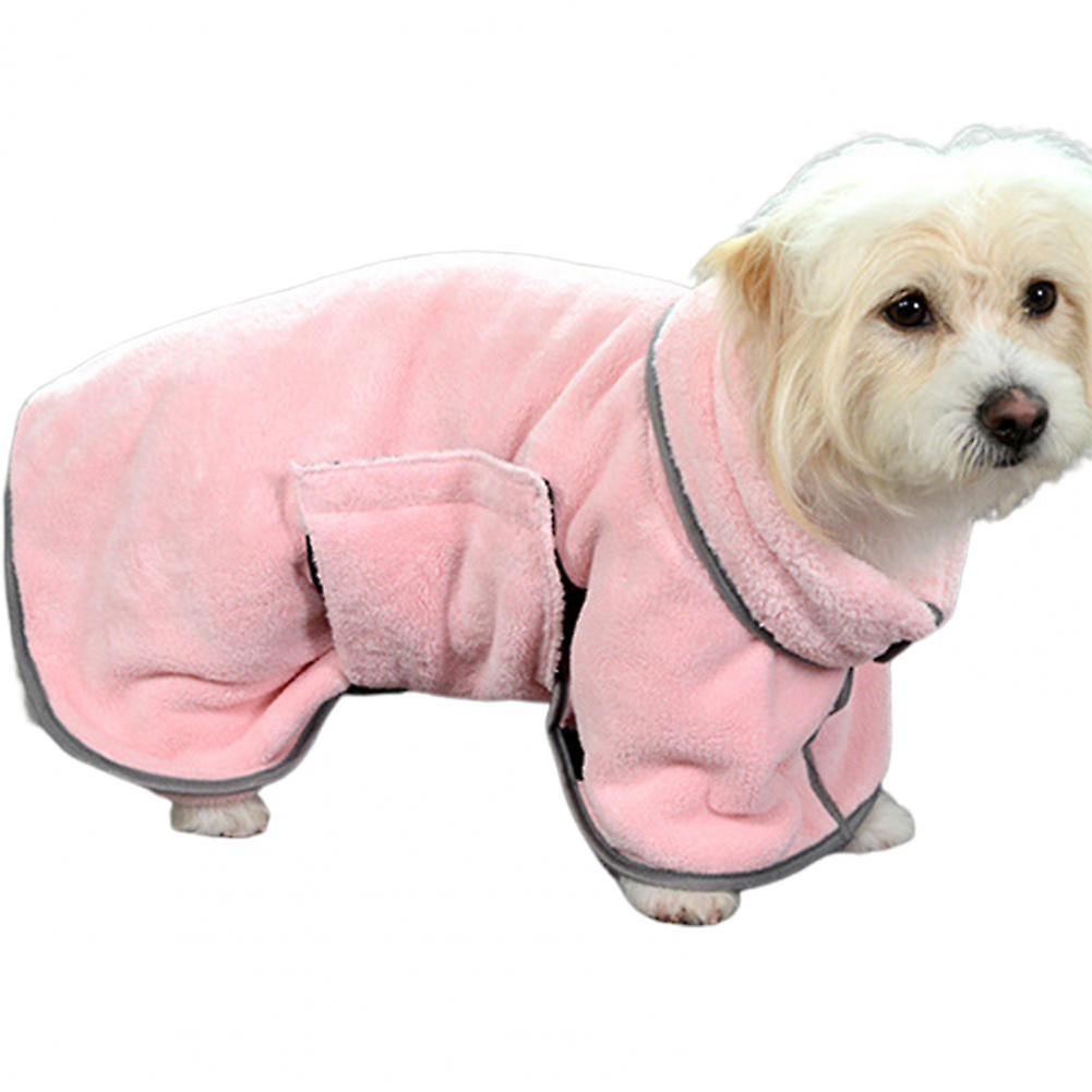 Lightweight soft dog bathrobe