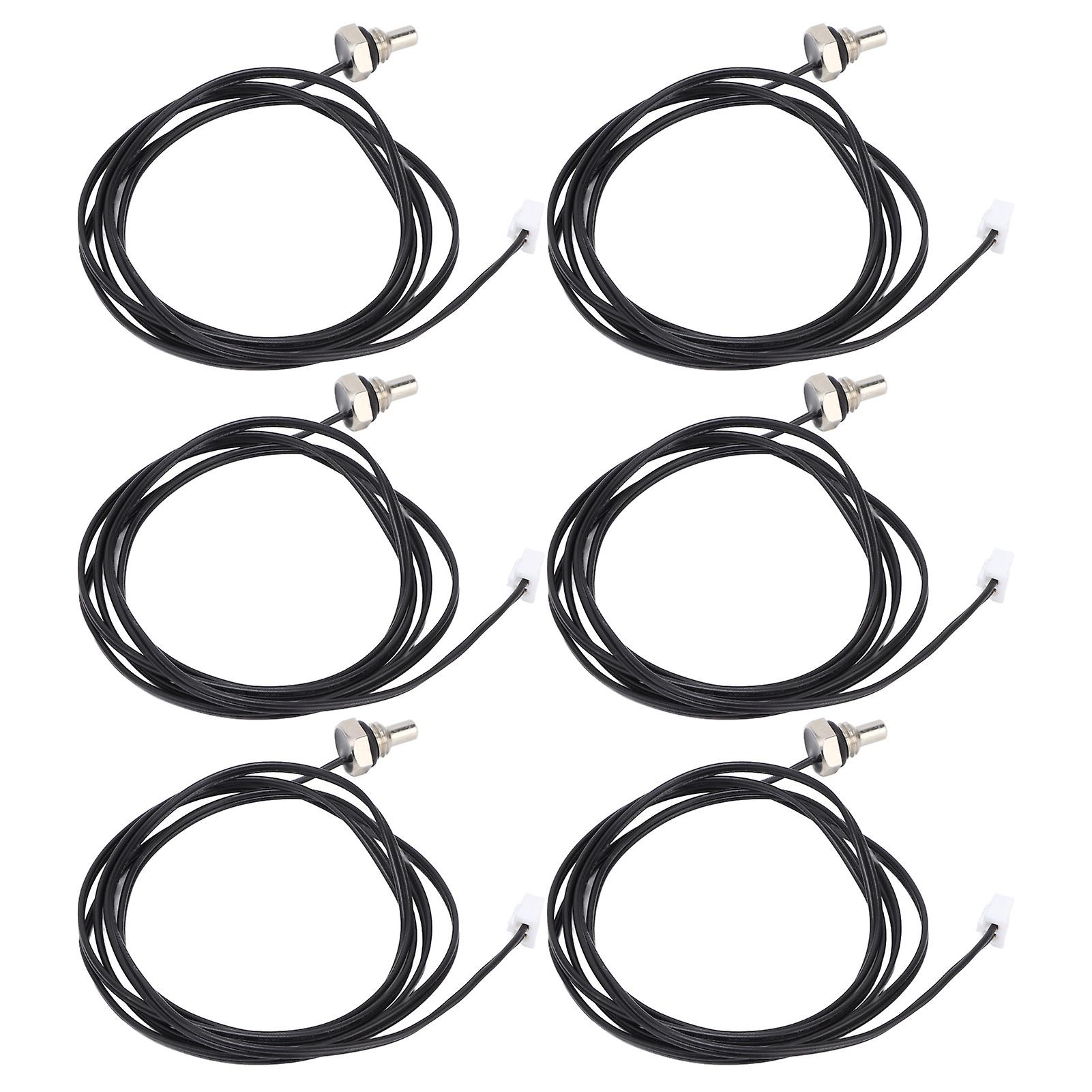 10pcs Thermistor Sensor Ntc Temperature Probe Hex Head 1 Meter Cable Length M8 Thread100k