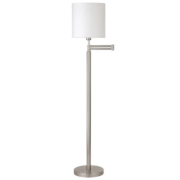 Moby Swing Arm Floor Lamp with Drum Shade