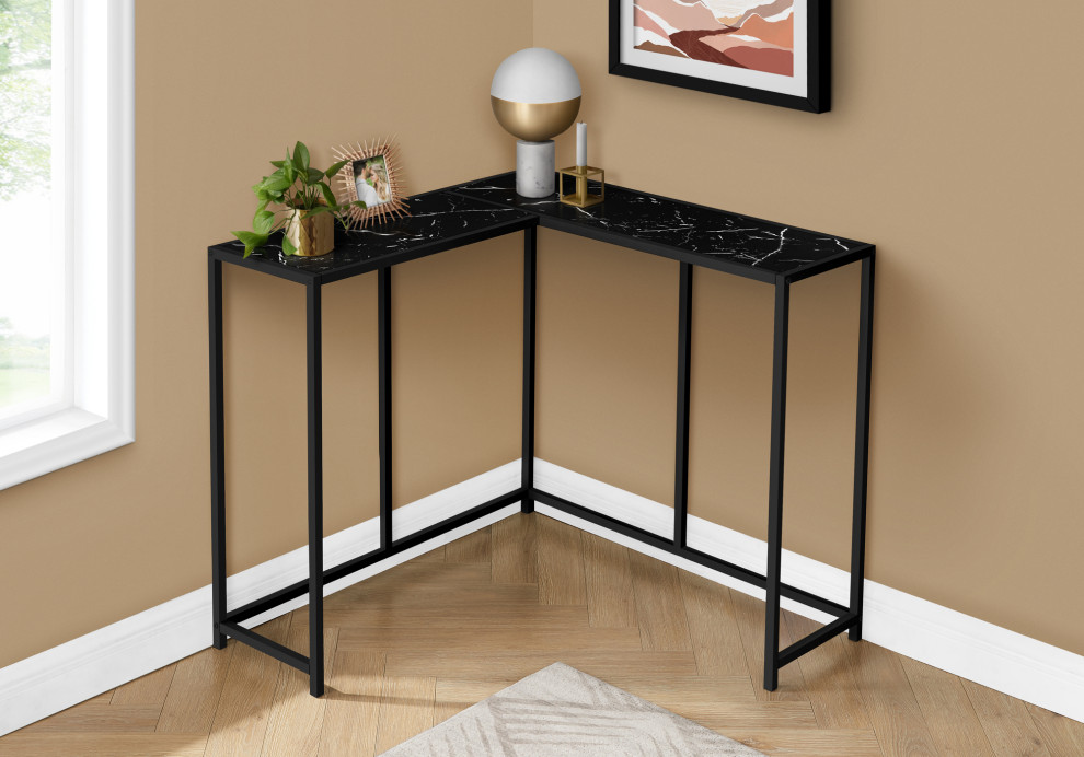 Accent Table  Console  Entryway  Narrow  Corner  Bedroom  Metal  Brown   Transitional   Console Tables   by Monarch Specialties  Houzz