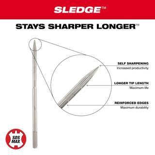 MW 16 in. SLEDGE SDS-MAX Bull Point Chisel 48-62-4250