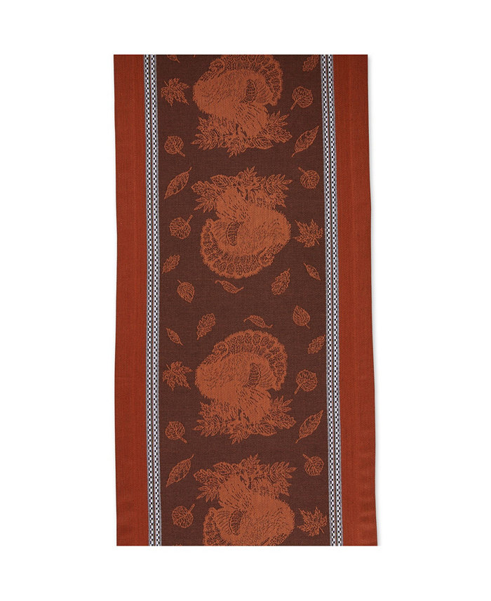 Design Imports Harvest Feast Jacquard Table Runner