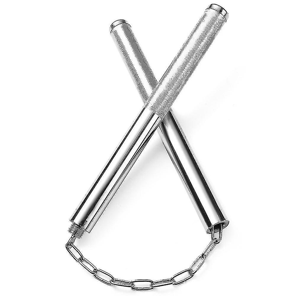 Stainless Steel Solid Training Steel Chain And Bearing Ball System Training Nunchaku