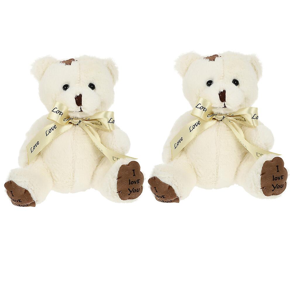 2pcs Stuffed Plush Bear Dolls Adorable Soft Stuffed Bear Soft Plush Toy Stuffed Animals Doll