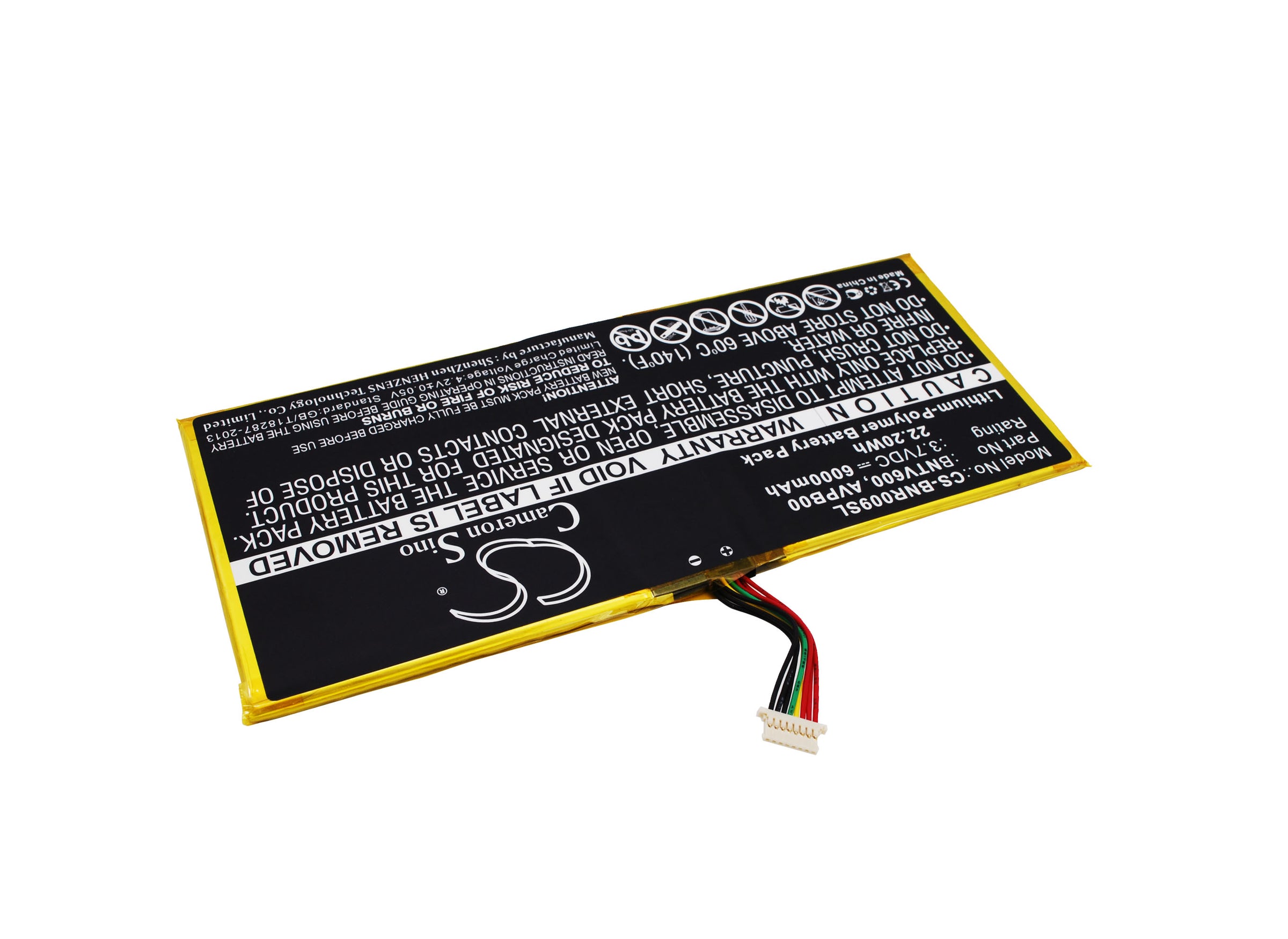 Barnes amp Noble BNTV600 Nook HD Plus NOOK HD9 Ova Replacement Battery BatteryClerkcom Tablet