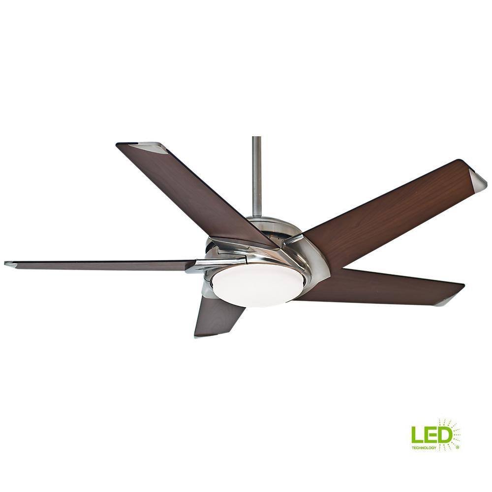 Casablanca Stealth DC 54 in. Indoor Brushed Nickel LED Ceiling Fan with Remote 59164