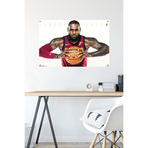 Trends International Nba Cleveland Cavaliers Lebron James 17 Unframed Wall Poster Prints