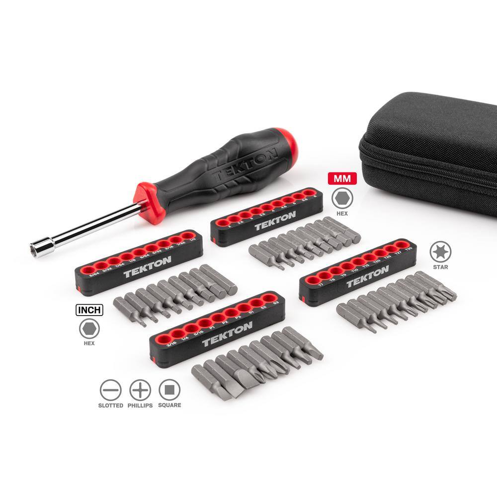 TEKTON 14 in. Everybit Tech Rescue Kit and BitScrewdriver Set with Cases (83-Piece) DRV99003