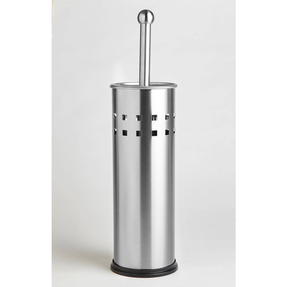 m MODA at home enterprises ltd. VISTA Toilet Brush and Holder Satin Chrome 305866-SATIN