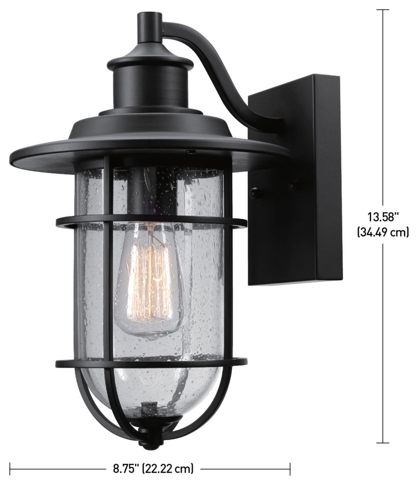 Bellevue GEWS12047 Signs 1 Light 13 19/32 quotH Outdoor Wall Sconce   Outdoor Wall Lights And Sconces   by Buildcom  Houzz