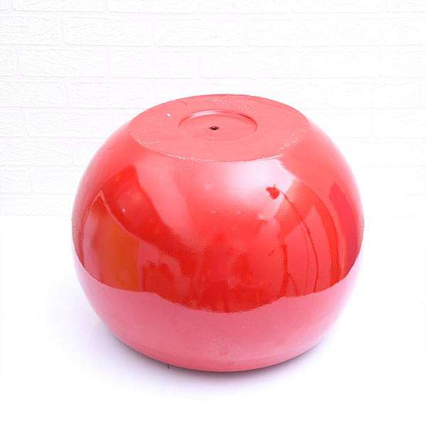 14 inch (36 cm) OTH-6 Round Fiberglass Planter (Red)