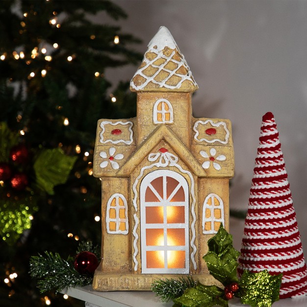 Led Lighted Gingerbread House Christmas Decoration