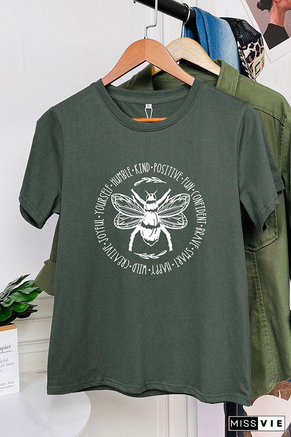 Bee Something Graphic T-Shirt Wholesale