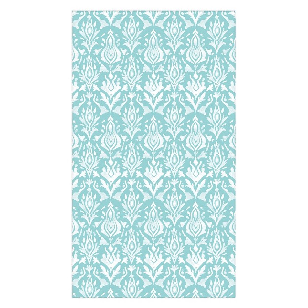 Emanuela Carratoni Teal Ikat Tablecloth Deny Designs