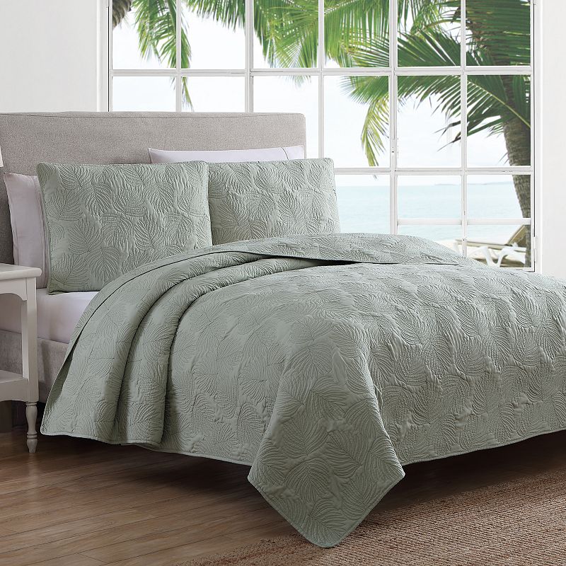 Estate Collection Leaf Stitch Quilt Set