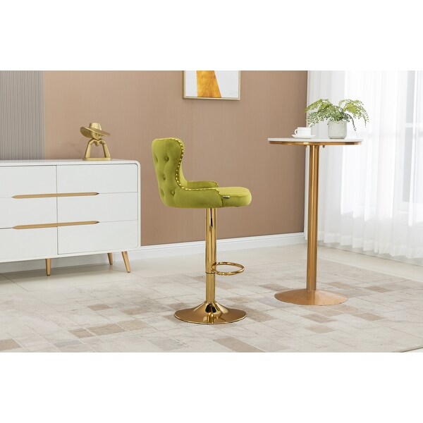 Bar Stools with Back and Footrest Adjustable Height Bar Chairs