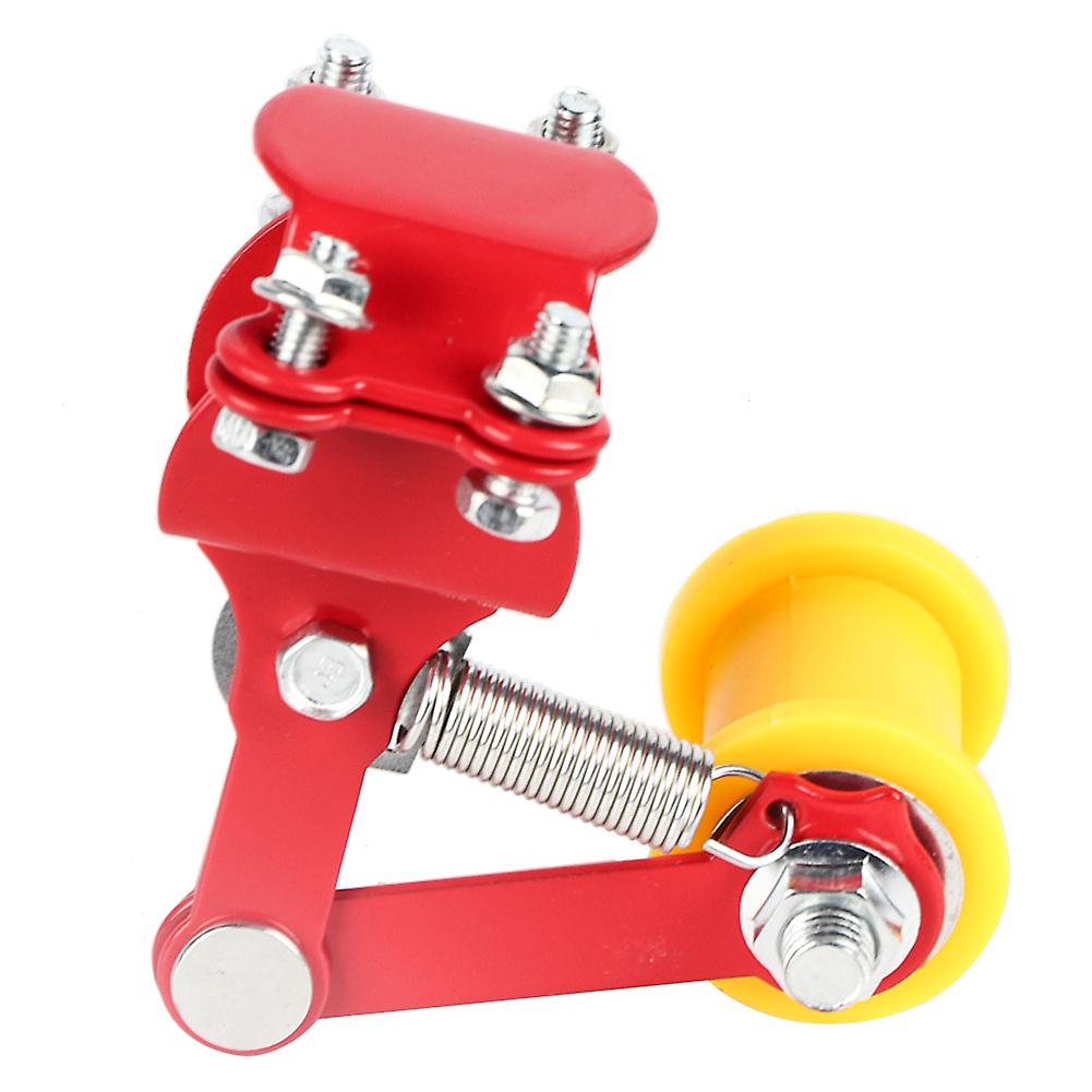 Adjuster Chain Tensioner Bolt On Roller Motorcycle Modified Accessories Universal Tool Red