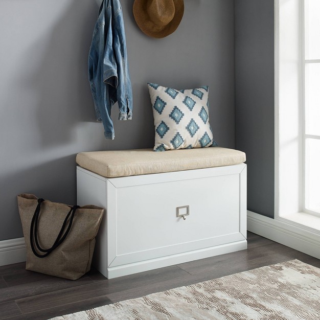 Harper Entryway Storage Bench Crosley