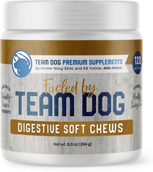 Team Dog Digestive 2B Soft Chews Dog Treats， 120 count