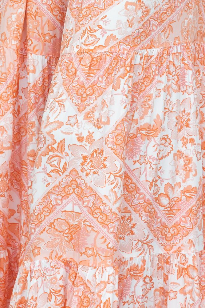 Speak To My Heart Midi Dress Peach