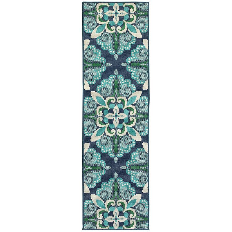 StyleHaven Maritime Overscale Floral Indoor Outdoor Rug