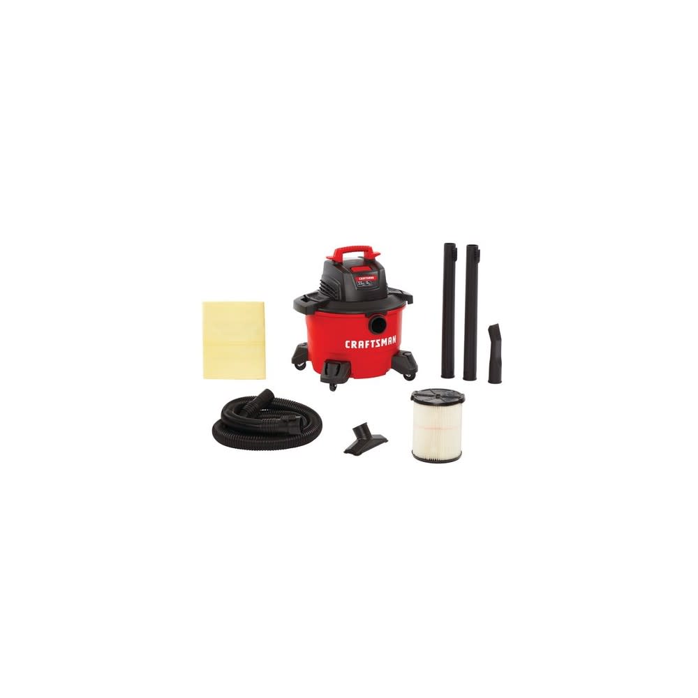 Craftsman Wet/Dry Vacuum 6 Gallon Corded 120V 3.5HP Peak ;