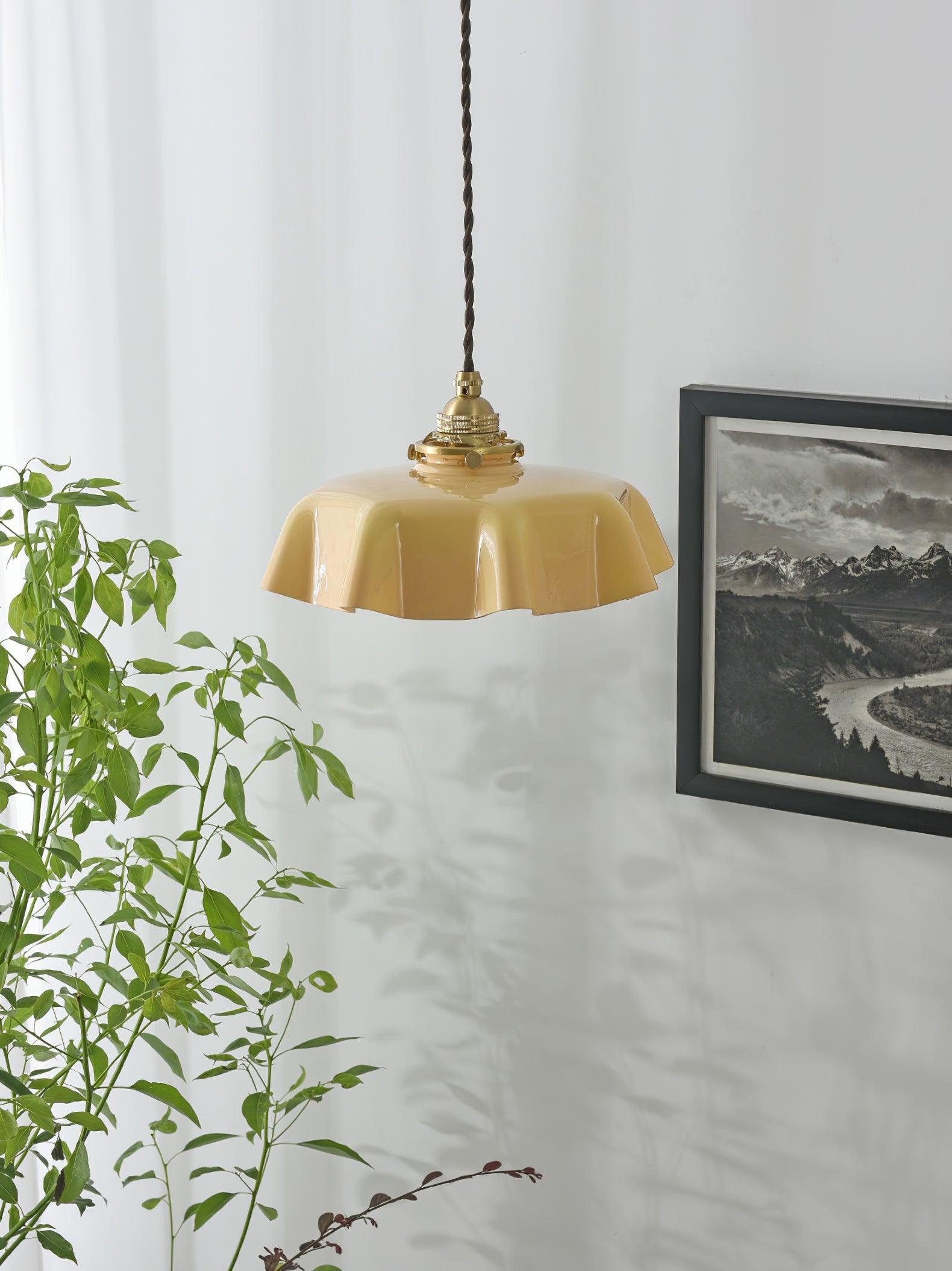 French Flower Pendant Swag Light