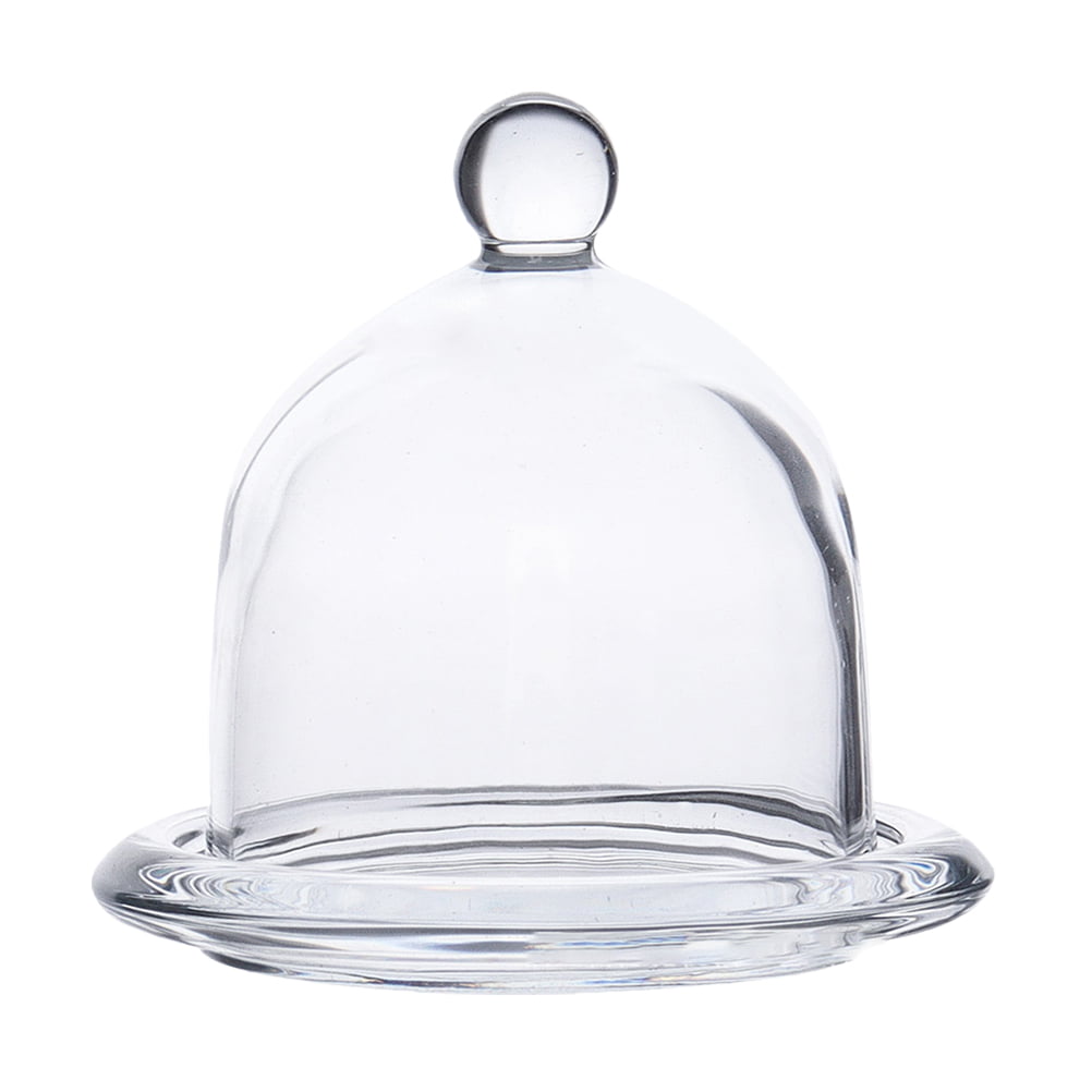 Nuolux Cake Dome Cover Glass Display Dessert Platestand Cupcakelid Bell Serving Platter Cloche Holder Server Tray Bowl Case