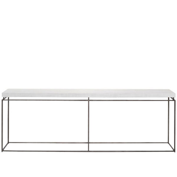 Watts White and Black Console Table