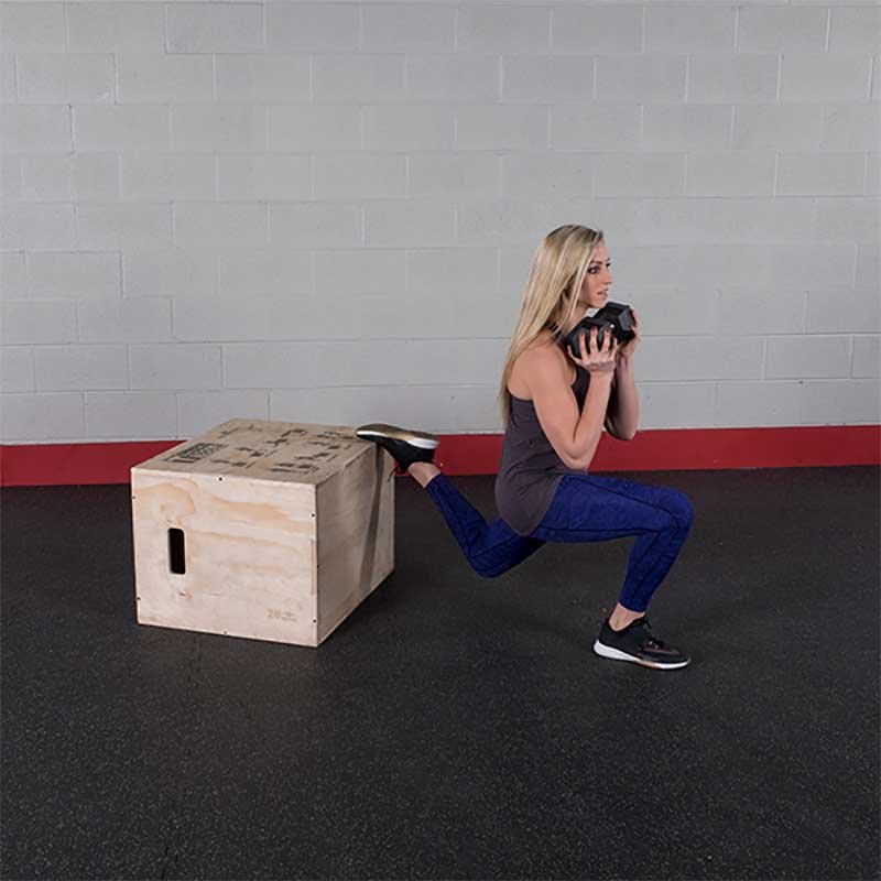 Body-Solid Tools 3-in-1 Wooden Plyo Box