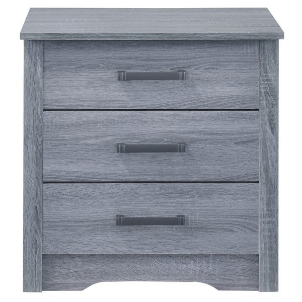 LYKE Home RTA Nightstand ， Gray - - 32516505