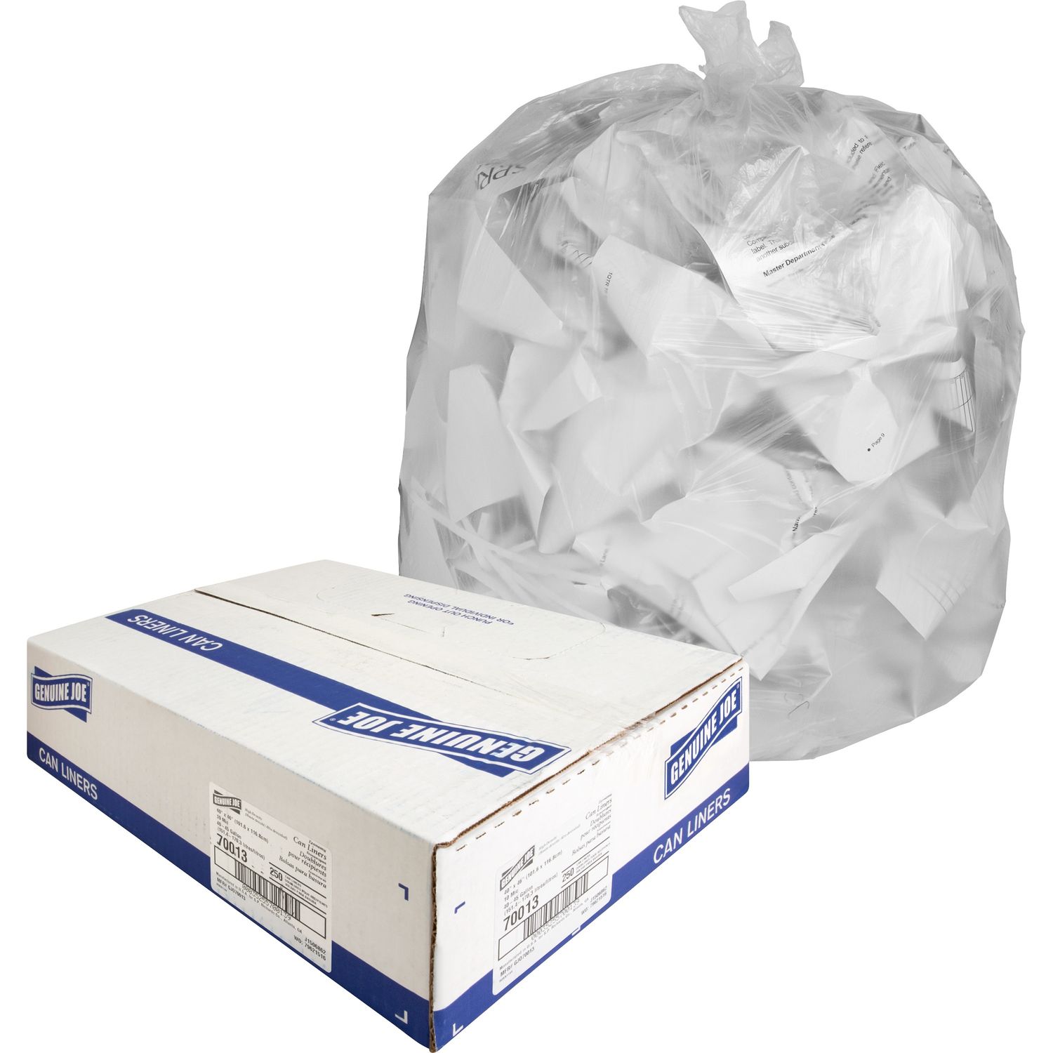 Economy High-Density Can Liners by Genuine Joe GJO70013