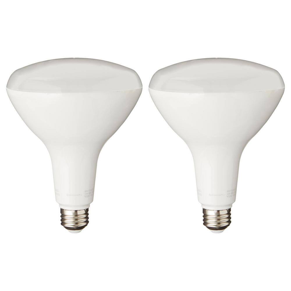 EcoSmart 120-Watt Equivalent BR40 Flood Energy Star Dimmable CEC LED Light Bulb Bright White (2-Pack) FG-04306