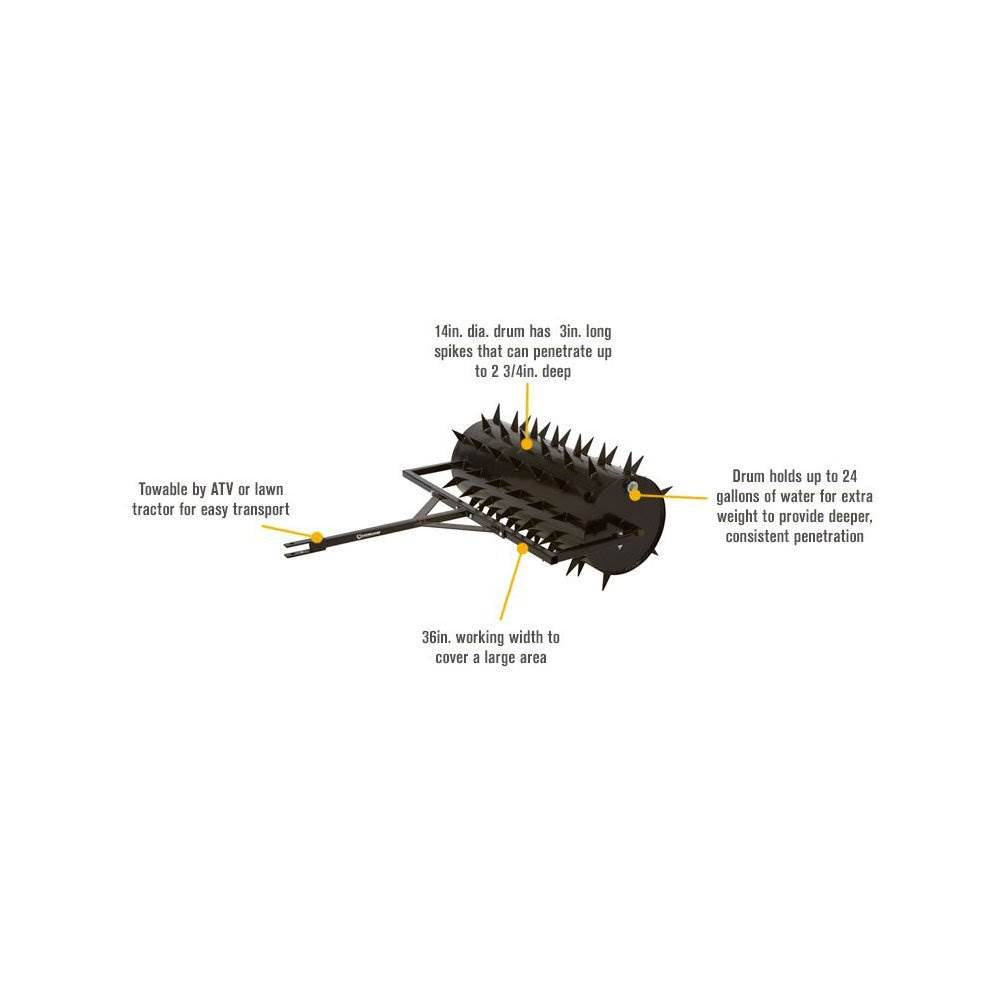 Yard Tuff SE-40 36 in. Drum Spike Aerator