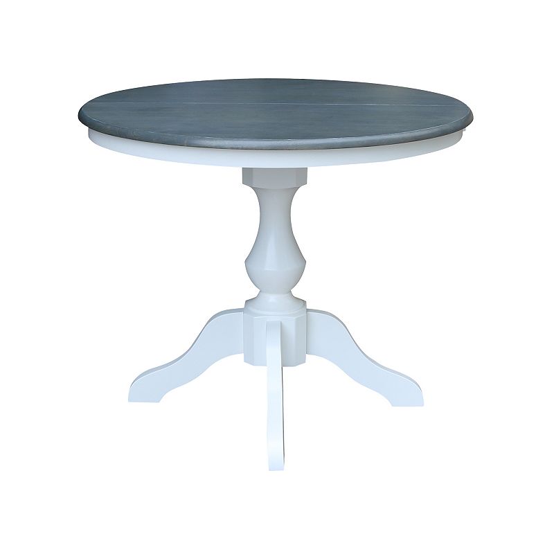 International Concepts Round Leaf Pedestal Dining Table