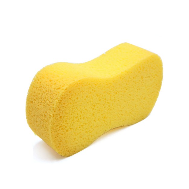 Unique Bargains Universal Portable 8 Shaped Car Automobile Washing Cleaning Sponge Pad Yellow