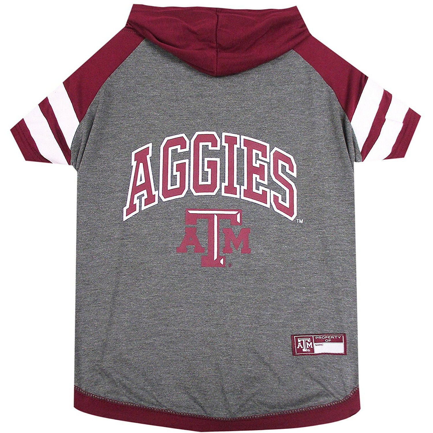 Pets First College Texas AandM Aggies Pet Hoodie Tee Shirt， 4 Sizes Available - Medium