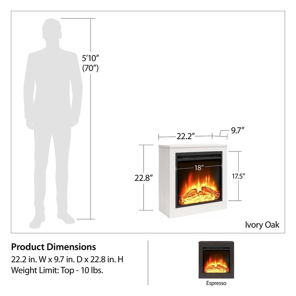 Ameriwood Home Foltz Fireplace Mantel