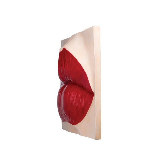 Design Toscano Pop Art Lips Wall Sculpture