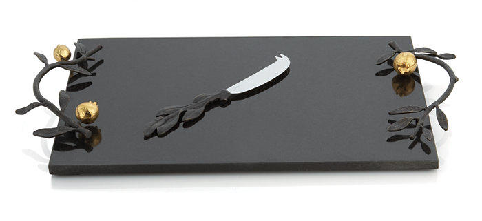 Michael Aram Pomegranate Cheese Board w Knife