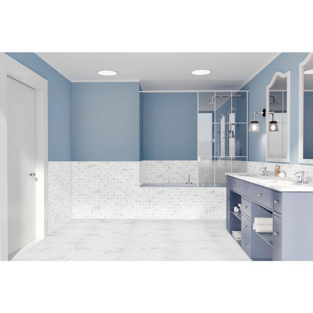 Florida Tile Home Collection Michelangelo Calacatta Rectified 12 in. x 24 in. Porcelain Floor and Wall Tile (13.3 sq. ft. case) CHDEZEN1012X24