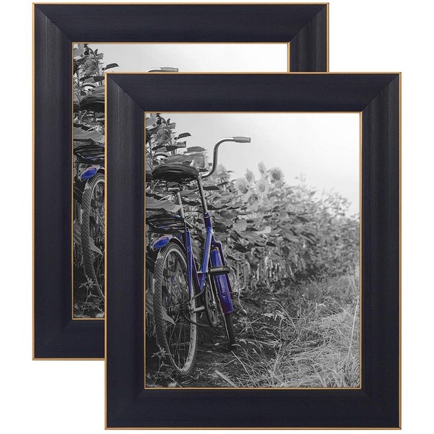 Americanflat 2 Pack Picture Frame With Polished Glass Available In A Variety Of Sizes And Colors