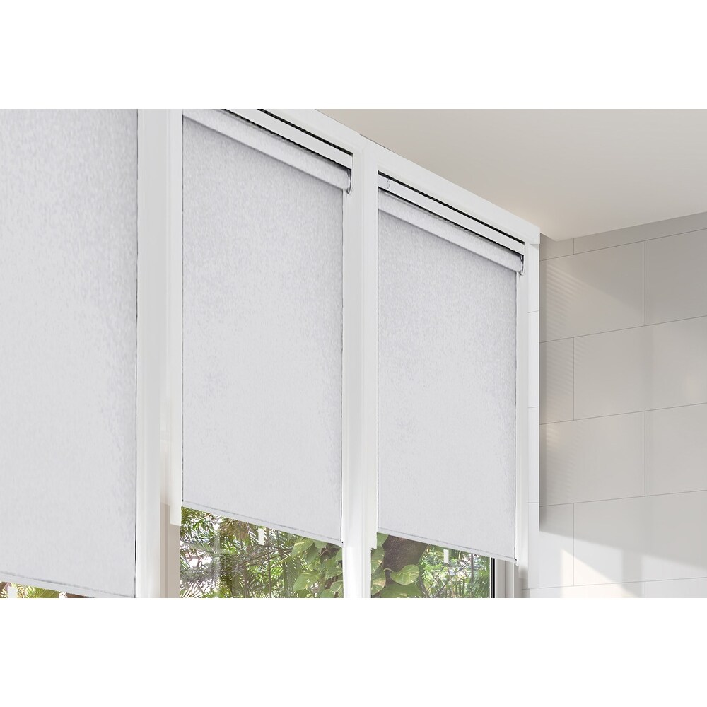 Premium Cordless Blackout Roller Window Blind 30in x 72in White   72\