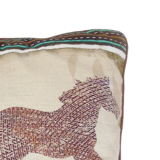 C amp f Home Horse Digital Print Throw Pillow