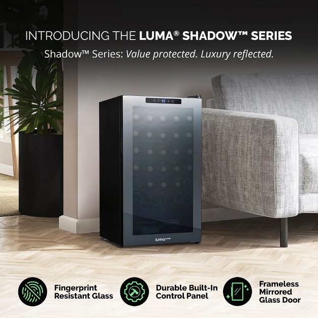 Luma Comfort Shadow Series Wine Cooler Refrigerators Small Freestanding Fridge 34 Bottle Single Zone amp 33 Bottle Dual Temperature Zones