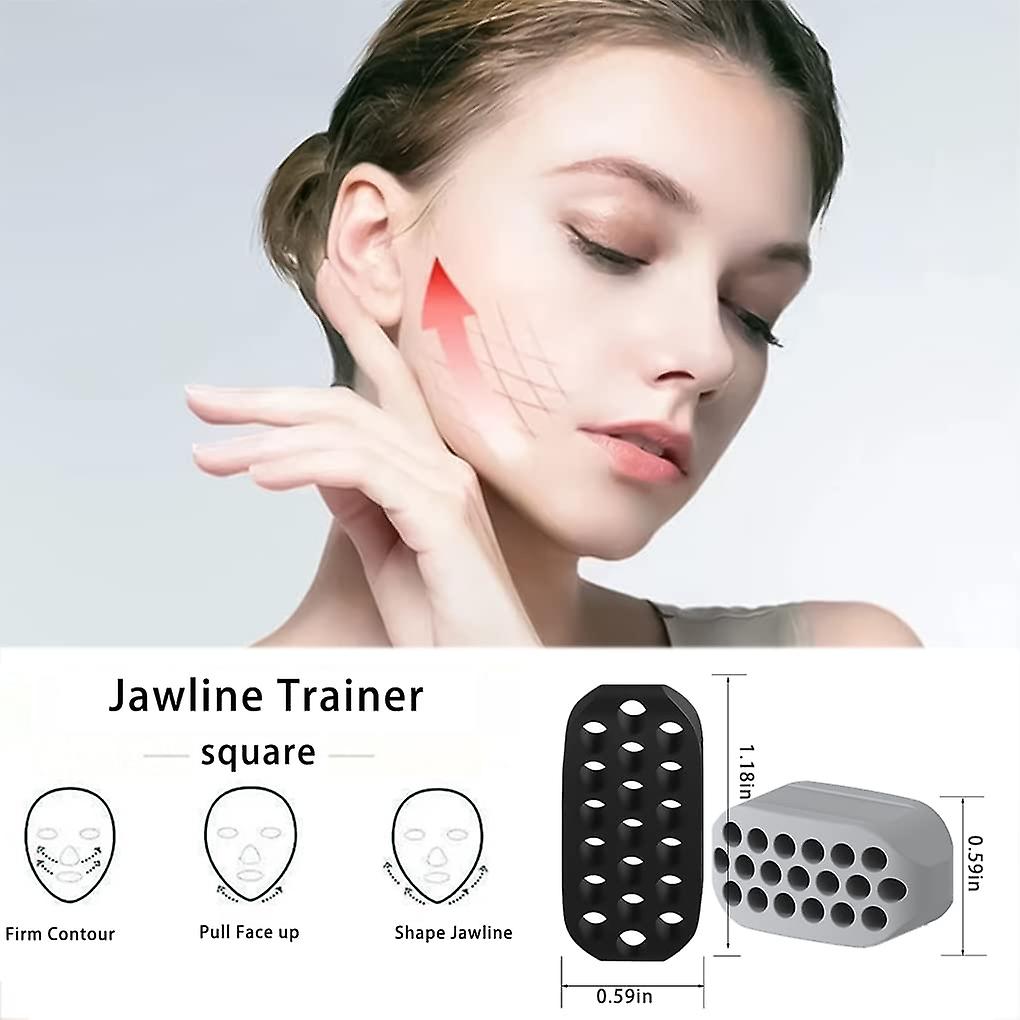 Jawline Exerciser， 4 Pack Of Jaw Exerciser For Men And Women， Facial Exerciser Make Your Face Contour Clearer， Skin Firmer， Help You Younger And Healt